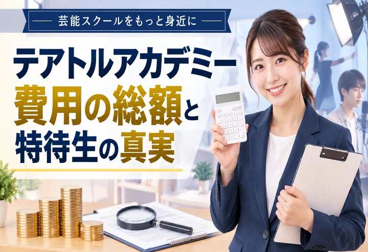 テアトルアカデミーの費用は総額いくら？2026年最新料金と特待生の真実