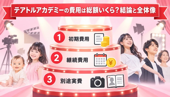 テアトルアカデミーの費用は総額いくら？結論と全体像