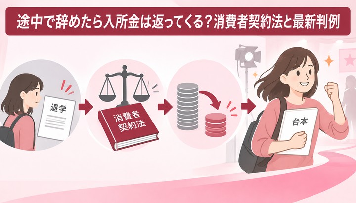 途中で辞めたら入所金は返ってくる？消費者契約法と最新判例